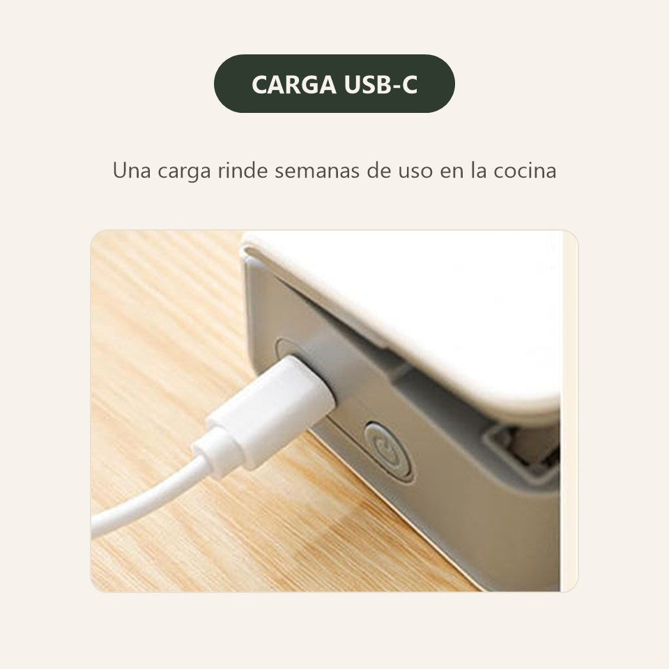 Carga USB-C — una carga rinde semanas de uso