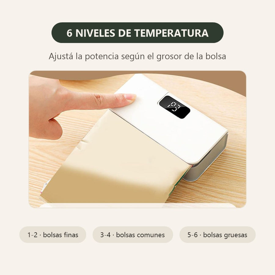 6 niveles de temperatura según el grosor de la bolsa